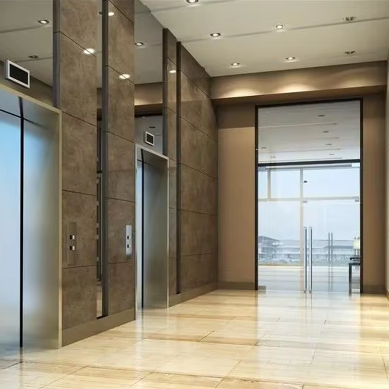 VTEP105 Ascensores ลิฟต์โดยสารที่อยู่อาศัยที่หรูหรา AC Gearless PVC เงียบอย่างมีประสิทธิภาพและมีสไตล์
