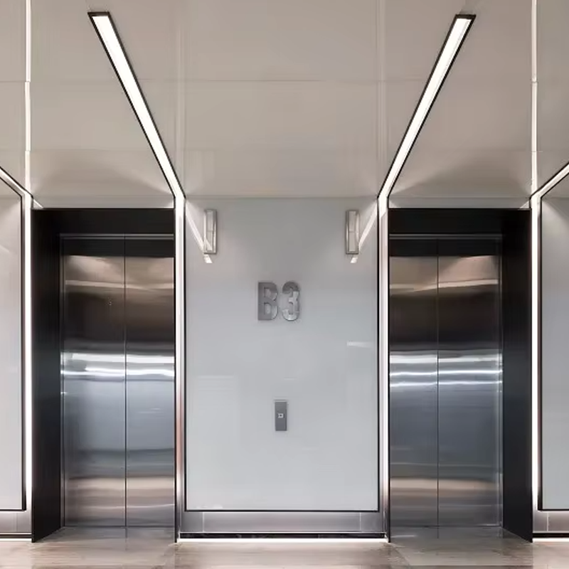 VTEP105 Ascensores ลิฟต์โดยสารที่อยู่อาศัยที่หรูหรา AC Gearless PVC เงียบอย่างมีประสิทธิภาพและมีสไตล์