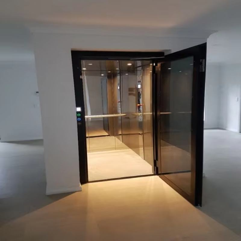 VTEV109 Ascensores Elevadores ลิฟต์วิลล่ากระจกมีสไตล์สำหรับบ้านดูเพล็กซ์ส่วนตัว