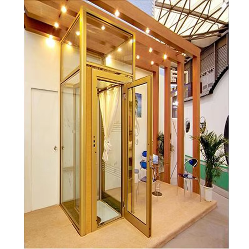 VTEV101 Ascensores Elevadores ลิฟต์วิลล่าดีไซน์สวยงามสำหรับสไตล์การตกแต่งที่ทันสมัย