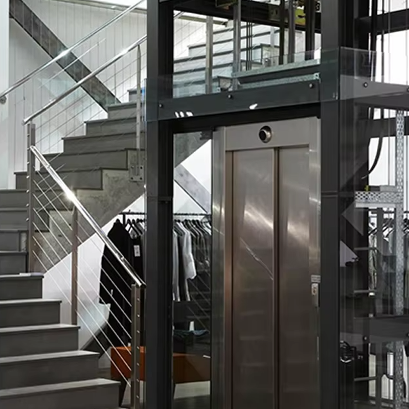 VTEV105 Ascensores Elevadores ลิฟต์วิลล่าในห้องโดยสารแบบกำหนดเองสำหรับการตกแต่งภายใน