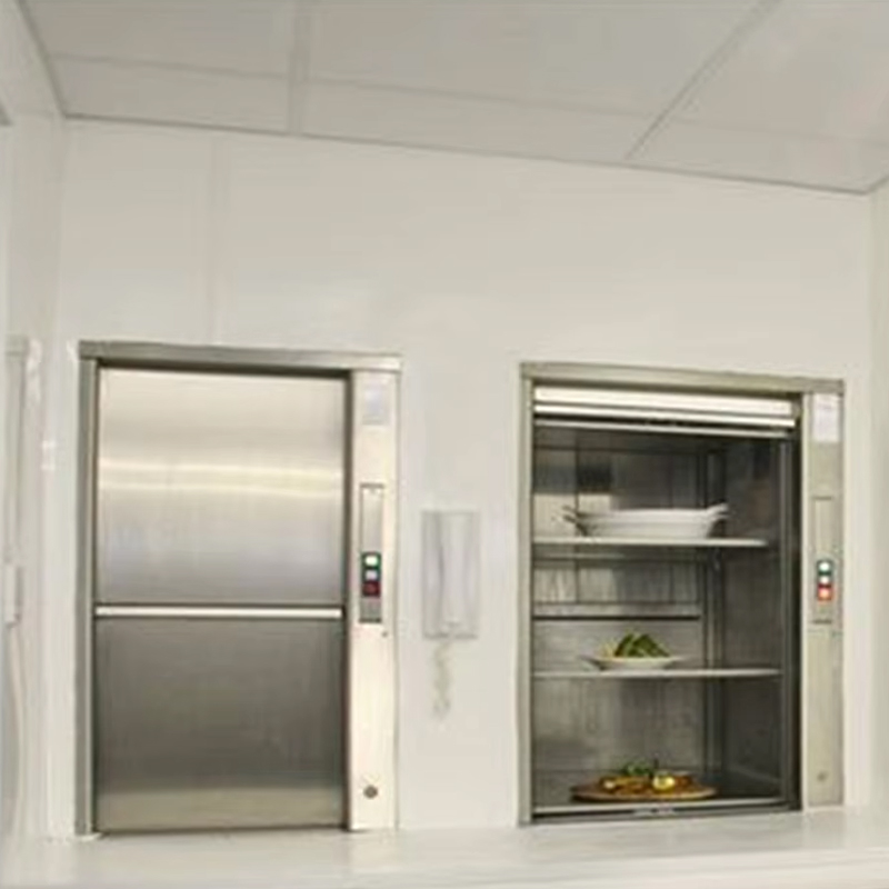 VTEF113 สแตนเลสคุณภาพสูงโมเดิร์น AC ไดรฟ์ร้านอาหารห้องครัว Dumb Waiter ลิฟท์พร้อมพื้น PVC ISO ได้รับการรับรองสำหรับใช้ในโรงแรม