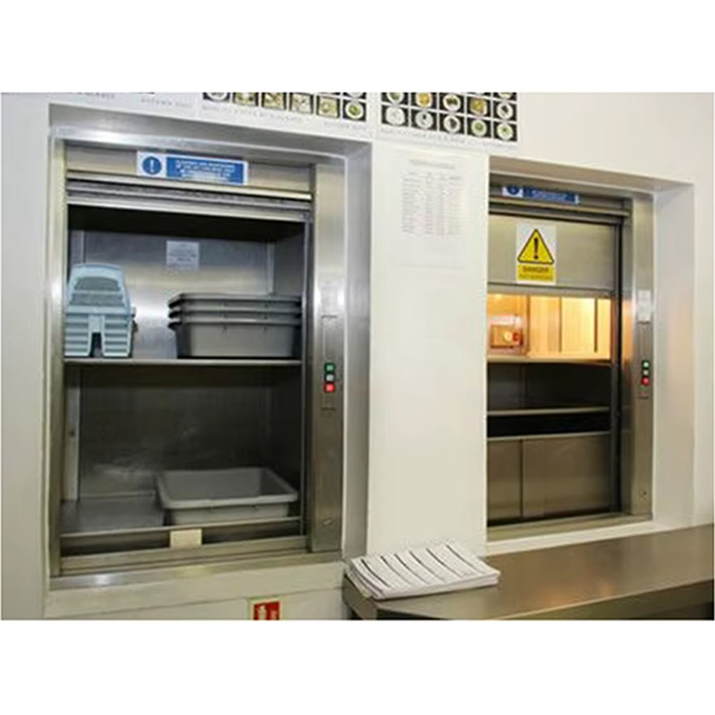 VTEF113 สแตนเลสคุณภาพสูงโมเดิร์น AC ไดรฟ์ร้านอาหารห้องครัว Dumb Waiter ลิฟท์พร้อมพื้น PVC ISO ได้รับการรับรองสำหรับใช้ในโรงแรม