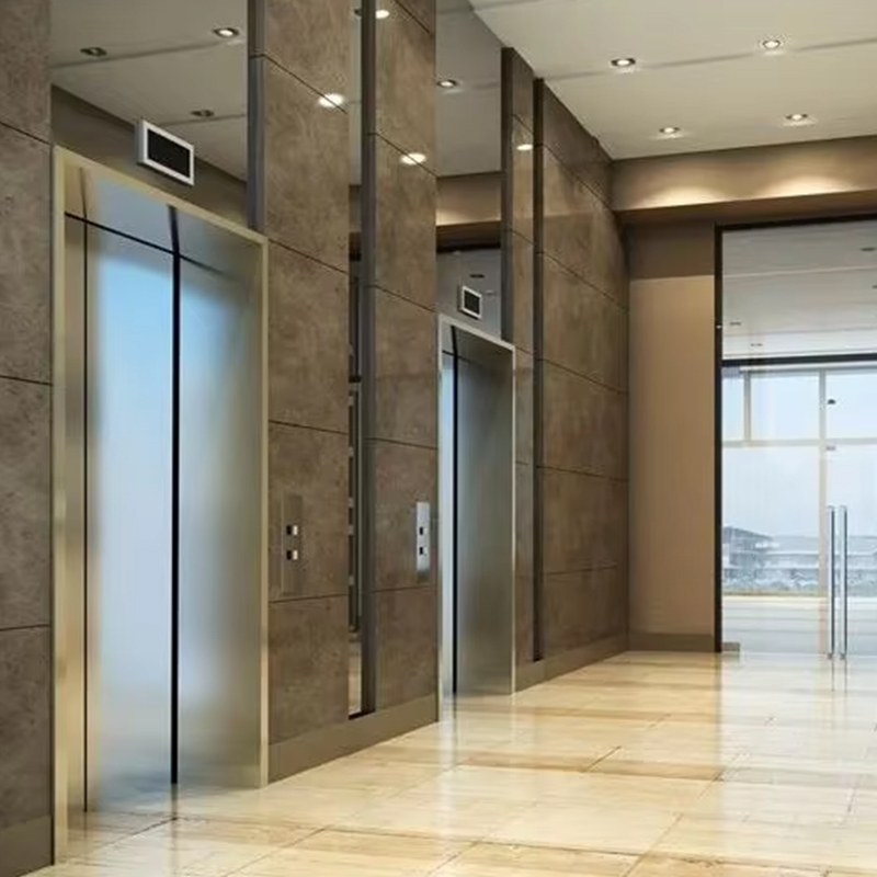 VTEP118 Elevadores ลิฟต์โดยสารขั้นสูง Gearless AC PVC โครงสร้างสแตนเลสที่ผ่านการรับรองมาตรฐาน ISO90001 คุณสมบัติอันชาญฉลาดปรับปรุง