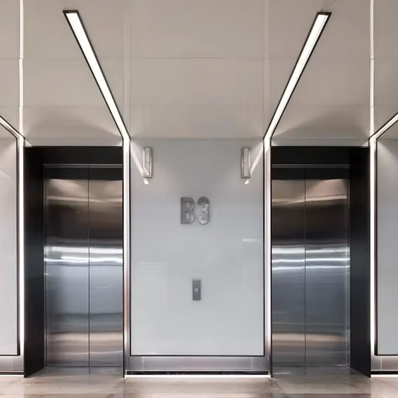 VTEP118 Elevadores ลิฟต์โดยสารขั้นสูง Gearless AC PVC โครงสร้างสแตนเลสที่ผ่านการรับรองมาตรฐาน ISO90001 คุณสมบัติอันชาญฉลาดปรับปรุง