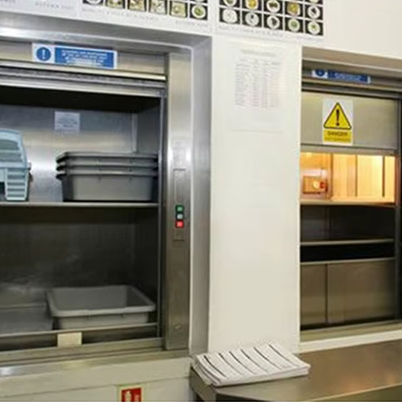 VTEF116 Ascensores Elevadores ร้านอาหาร Dumbwaiter บริการส่งอาหารพร้อมระบบล็อคประตูนิรภัย