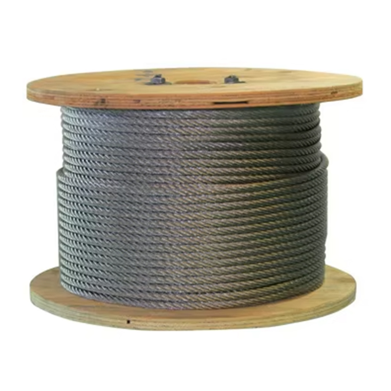 VTSP264 8X25F-IWRC สแตนเลสเหล็กชุบสังกะสีลิฟต์ดึงเชือกลวดเหล็กสำหรับใช้ในโรงแรม