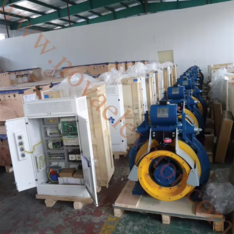 VTSP253 Montanari โมเดิร์น Gearless Traction เครื่อง MCG200 Apartment ใช้อะไหล่ลิฟท์ยกมอเตอร์ 800-1350KGS มอเตอร์เครื่องยนต์