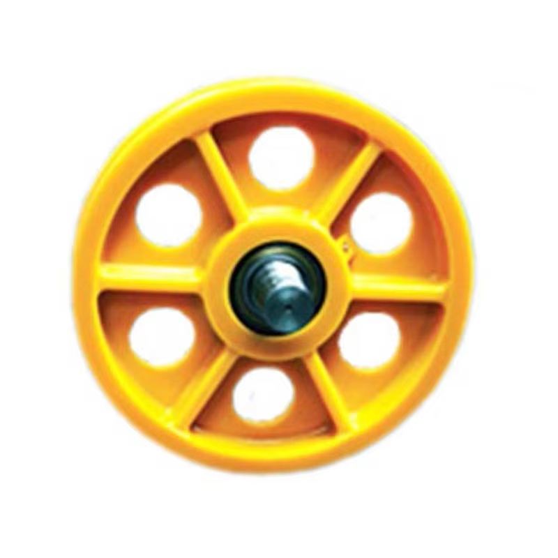 VTSP274 ลิฟท์ไนล่อน Deflector Sheave Counterweight กรอบมัดรอกมัดเชือกลวด