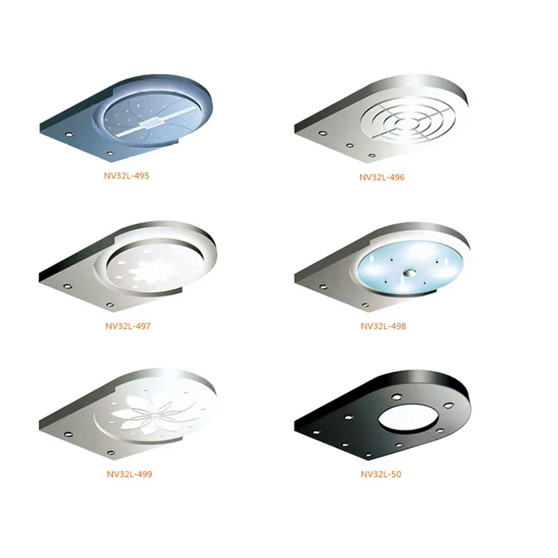 VTSP139 การตกแต่งห้องโดยสารลิฟต์ แผงเพดานห้องโดยสารลิฟต์ LED ที่ทันสมัย ​​การออกแบบเพดานลิฟต์สแตนเลส