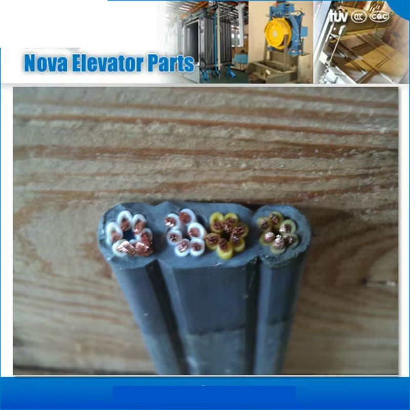 VTSP368 ลิฟต์ตัวนำทองแดงแบบยืดหยุ่นแบบแบน PVC หุ้มฉนวน PVC สายเคเบิลลิฟต์เดินทาง